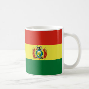 Caneca De Café Bolívia Sinalizador Cerâmico Mug