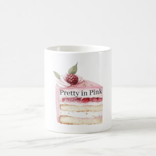 Caneca De Café Bolo Bonito em Rosa