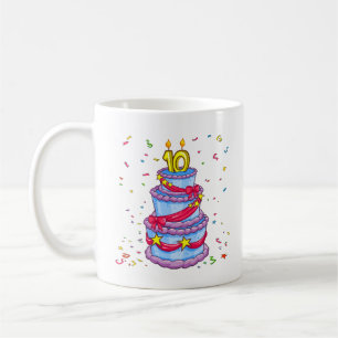 Caneca De Café Bolo de aniversário