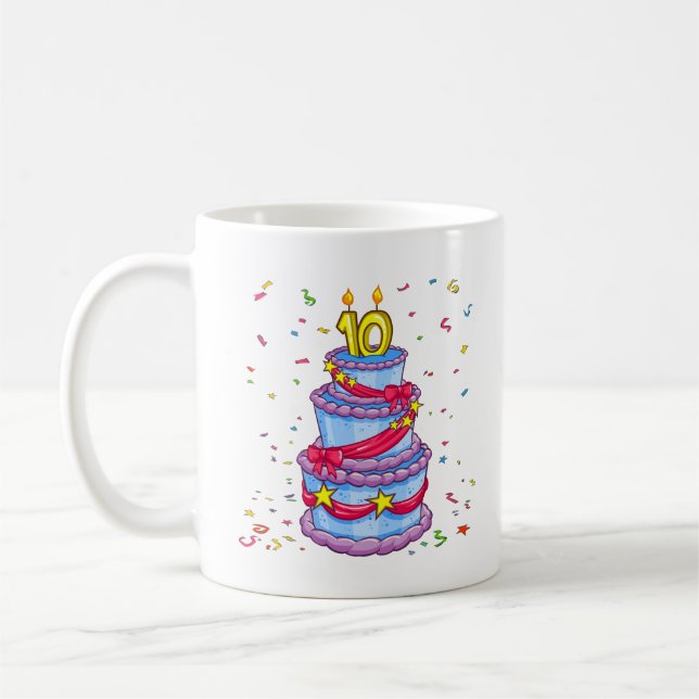Caneca De Café Bolo de aniversário (Esquerda)