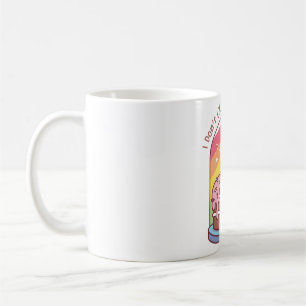 Caneca De Café Bolo de Aniversário Engraçado Eu não gosto muito d