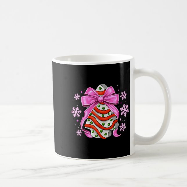 Caneca De Café Bolo de árvore de Natal retrô Debbie Coquette Mulh (Direita)