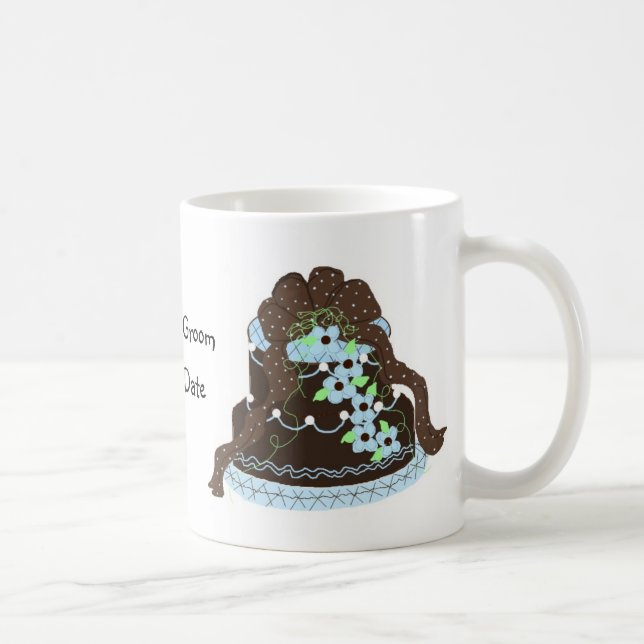 Caneca De Café Bolo de Casamento Designer (Direita)