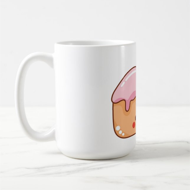 Caneca De Café Bolo de Cereja Adorável (Esquerda)