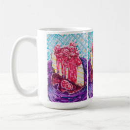 Caneca De Café Bolo de Framboesa