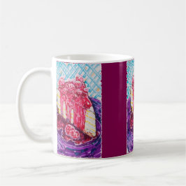 Caneca De Café Bolo de Framboesa