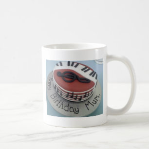 Caneca De Café Bolo de mãe de aniversário feliz