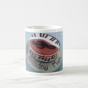 Caneca De Café Bolo de mãe de aniversário feliz