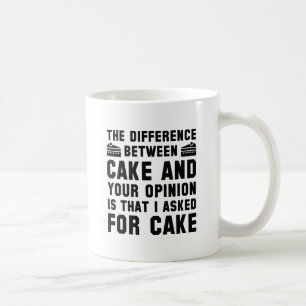 Caneca De Café Bolo E Sua Opinião