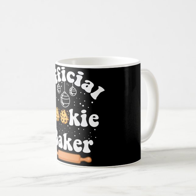 Caneca De Café Bolo Oficial de Padeiro de Amantes de Biscoito de  (Frente Esquerda)