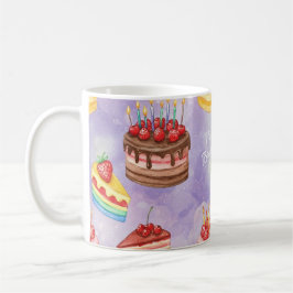 Caneca De Café Bolos com Berries, por Natasha Us