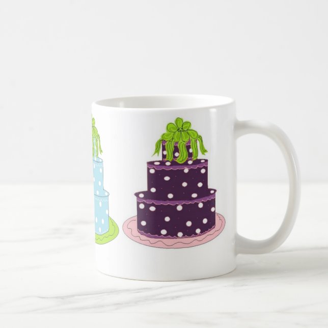 Caneca De Café Bolos Elegantes com Pontos (Direita)