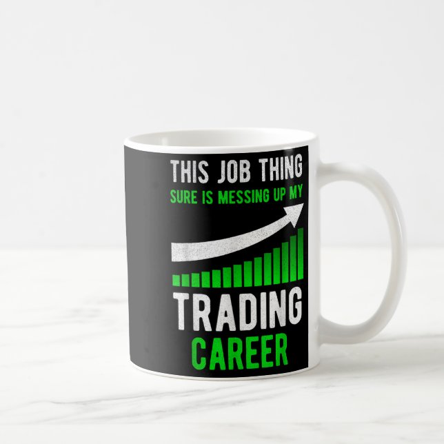Caneca De Café Bolsa Funcional Mercado de Valores Comerciais (Direita)