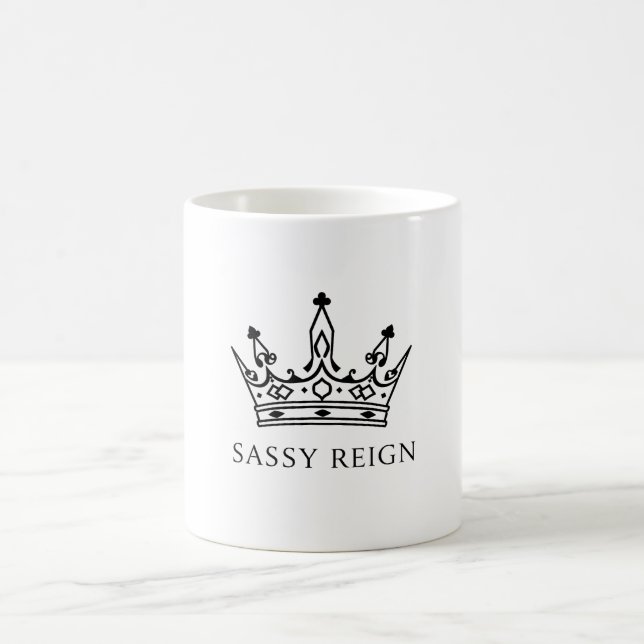 Caneca De Café Bolsa Tote Sassy Reign  (Centro)