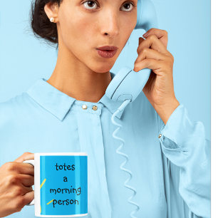 Caneca De Café Bolsa uma pessoa matuta totalmente adora manhãs