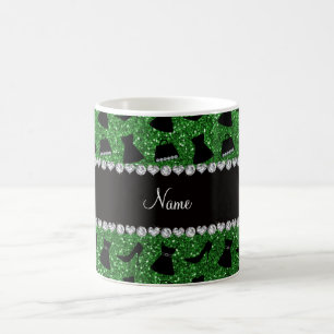 Caneca De Café Bolsa verde conhecida feita sob encomenda do