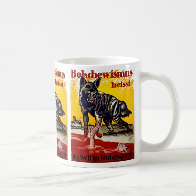 Caneca De Café Bolschewismus Heisst (Direita)