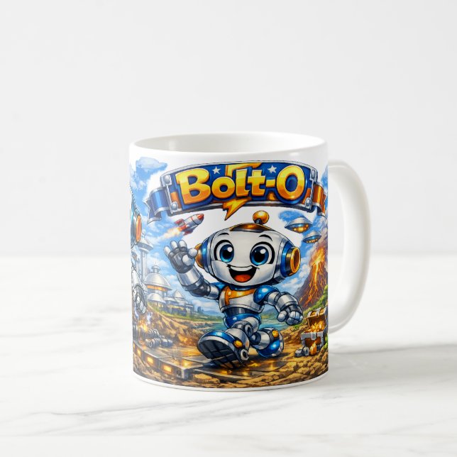 Caneca De Café Bolt-O Mug (Frente Esquerda)