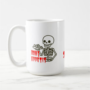 Caneca De Café Bom Apetite – Serviço de Doces Esqueleto