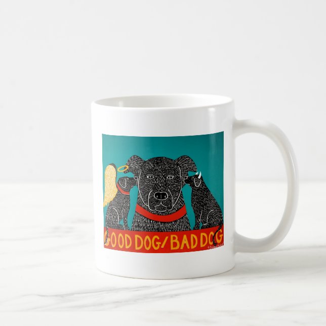 Caneca De Café Bom Cachorro Mau Cachorro Mug Stephen Huneck (Direita)