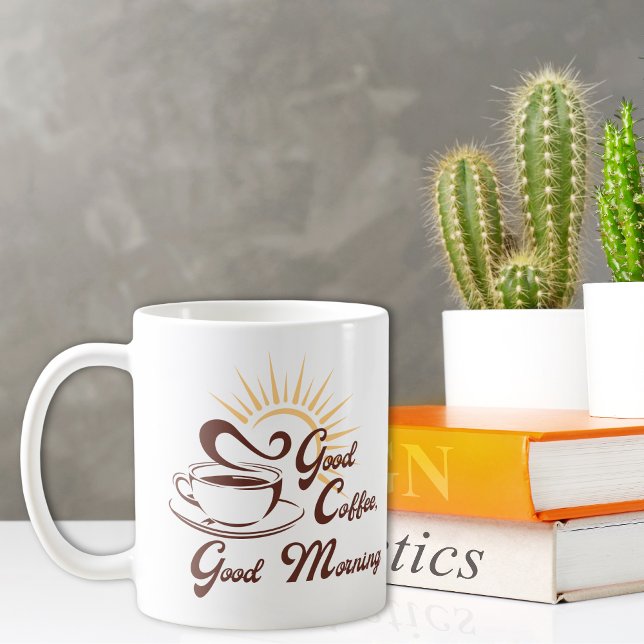 Caneca De Café Bom Café Bom Dia Café Mug (Criador carregado)