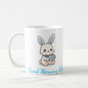 Caneca de Café Bom Dia Bobo Bunny - Kawaii Fofo
