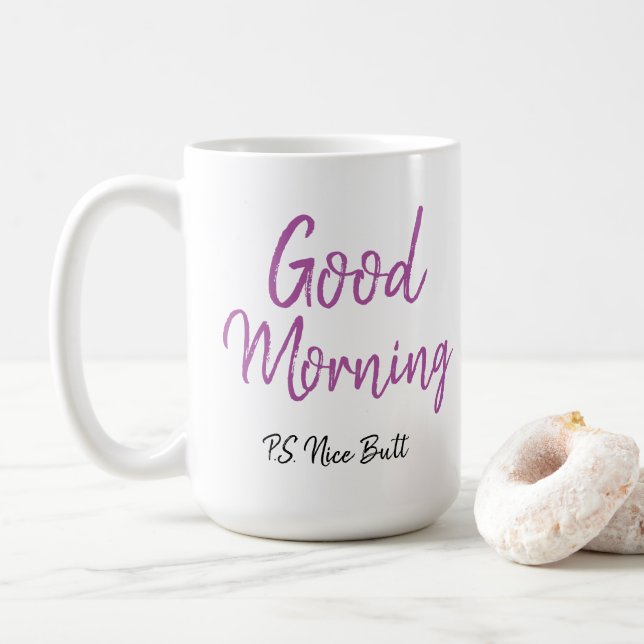 Caneca De Café Bom dia, bom bumbum (Com Donut)