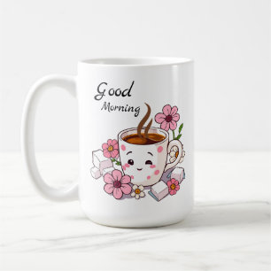 Caneca De Café Bom dia   Café Kawaii Cute