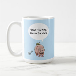 Caneca De Café Bom dia com os dinossauros