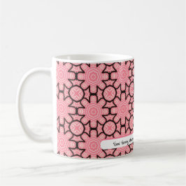 Caneca De Café Bom dia, começo | padrão ROSA