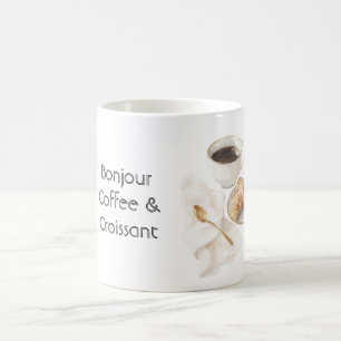 Caneca De Café Bom Dia Croissant & Café  