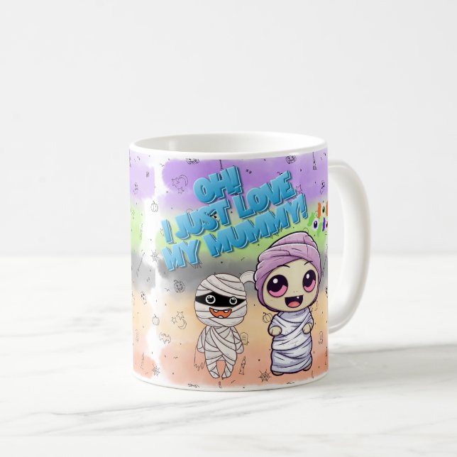 Caneca De Café Bom Dia das Bruxas! 👻 (Frente Esquerda)