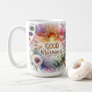 Caneca De Café bom dia de cor da água