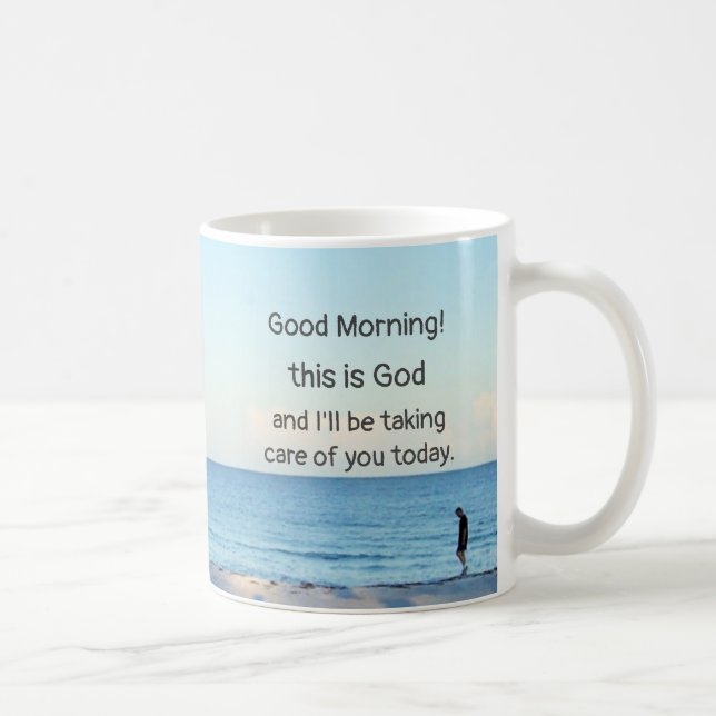 Caneca De Café "Bom dia, este é Deus" Coffee Mug (Direita)