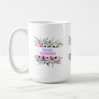 Caneca De Café Bom Dia Floral Mug