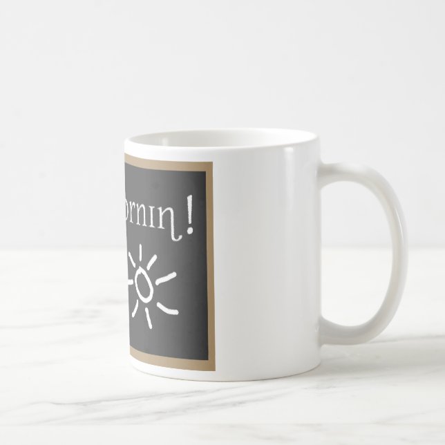 Caneca De Café Bom dia fonético (Direita)