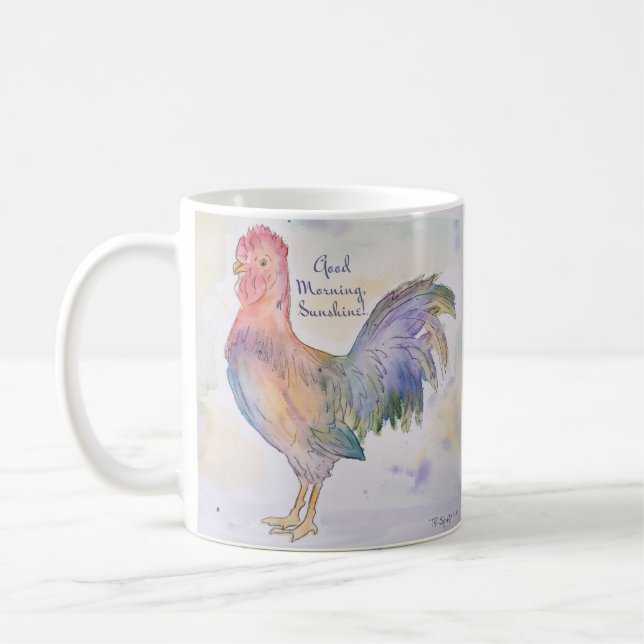 Caneca De Café Bom Dia Galo do Sol (Esquerda)