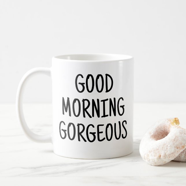 Caneca De Café Bom dia linda (Com Donut)