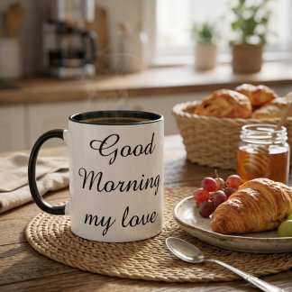 Caneca de Café Bom Dia Meu Amor – Presente Românti
