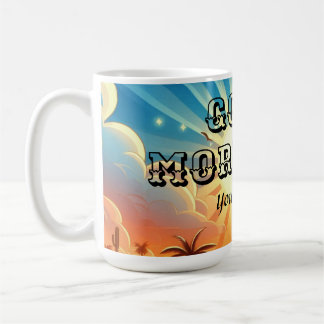 Caneca De Café Bom dia para amanhecer personalizável