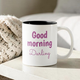 Caneca De Café Bom Dia Querida Café Romântico Personalizado 