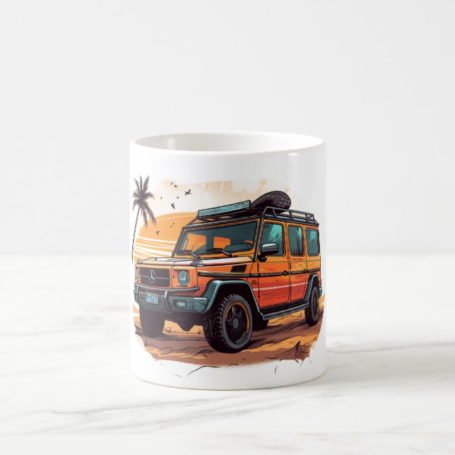 Caneca De Café Bom dia, Routine, com o último Legal Car Mug! (Centro)