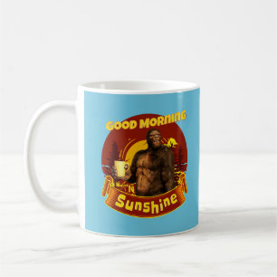 Caneca De Café Bom dia Sunshine Engraçado Pé Grande