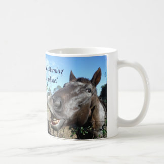 Caneca De Café Bom dia Sunshine Engraçado Rosto Engraçado Cavalo 