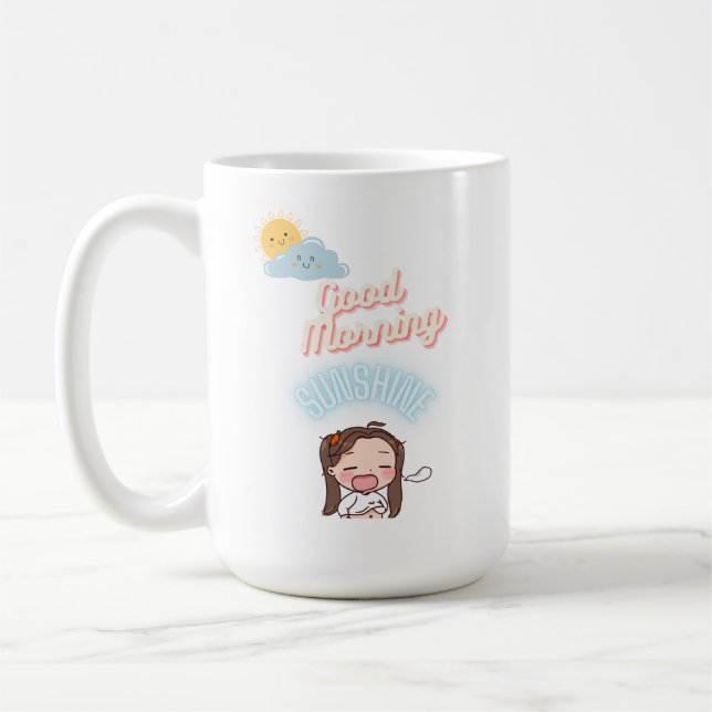 Caneca De Café Bom dia Sunshine Kawai Girly Mug (Esquerda)