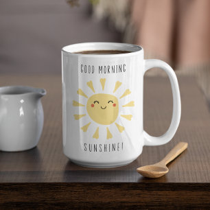 Caneca De Café Bom dia Sunshine Kawaii