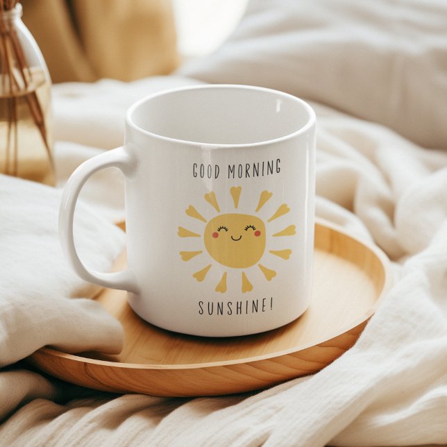 Caneca De Café Bom dia Sunshine Kawaii (Criador carregado)