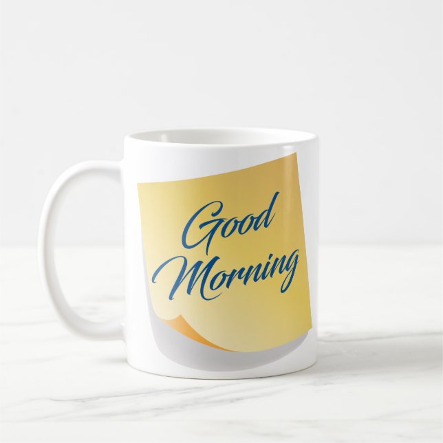 Caneca De Café Bom dia Yellow Note Coffee Mug (Esquerda)