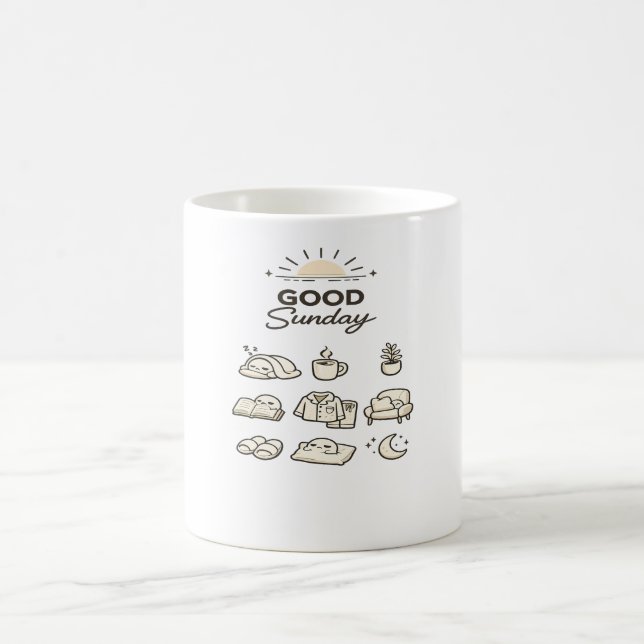 Caneca De Café BOM DOMINGO | Design Aconchegante de Viver Devagar (Centro)