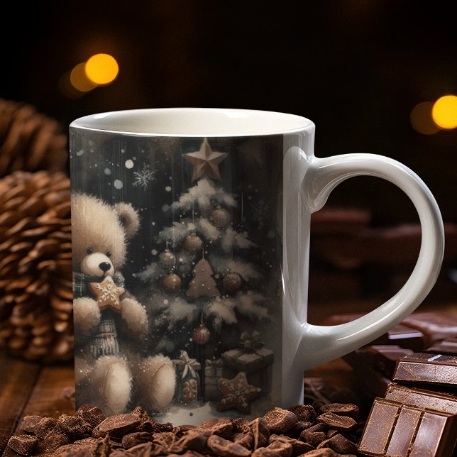 Caneca De Café Bom Natal Do Urso (Criador carregado)